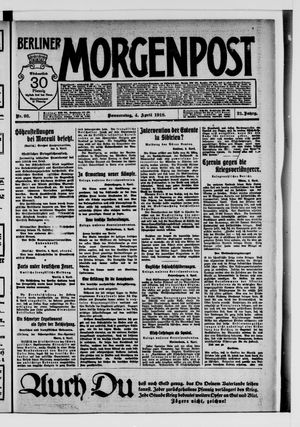 Berliner Morgenpost vom 04.04.1918
