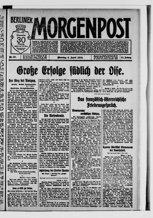 Berliner Morgenpost vom 08.04.1918