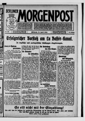 Berliner Morgenpost on Apr 10, 1918
