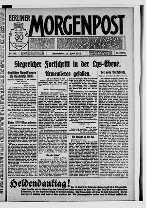 Berliner Morgenpost vom 13.04.1918