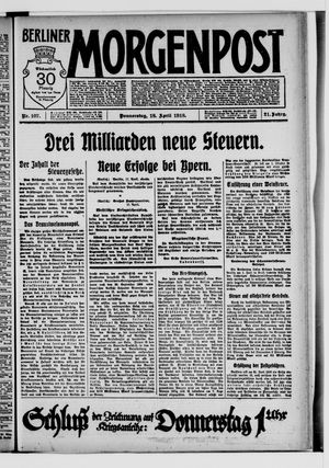 Berliner Morgenpost vom 18.04.1918