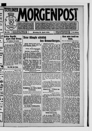 Berliner Morgenpost vom 30.04.1918