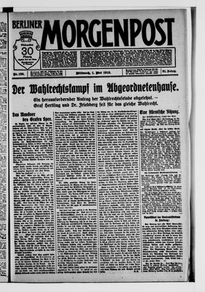 Berliner Morgenpost vom 01.05.1918