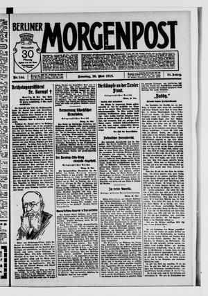 Berliner Morgenpost vom 26.05.1918