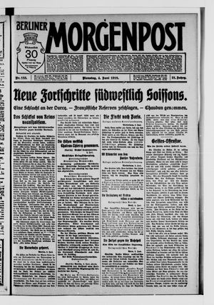 Berliner Morgenpost vom 04.06.1918
