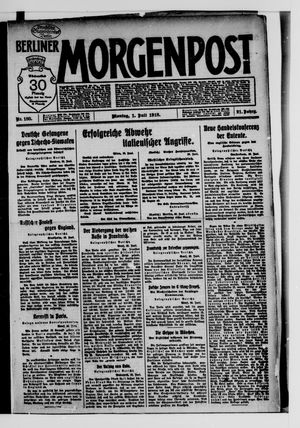 Berliner Morgenpost vom 01.07.1918