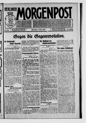 Berliner Morgenpost vom 09.07.1918
