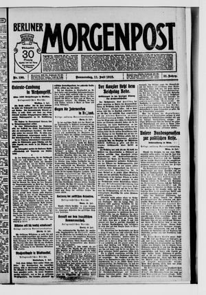 Berliner Morgenpost vom 11.07.1918