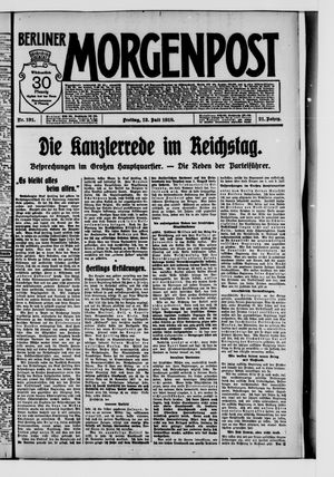 Berliner Morgenpost vom 12.07.1918