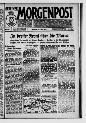 Berliner Morgenpost vom 17.07.1918