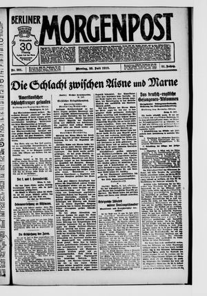 Berliner Morgenpost vom 22.07.1918