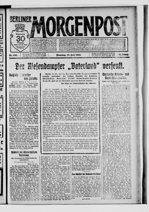 Berliner Morgenpost vom 23.07.1918