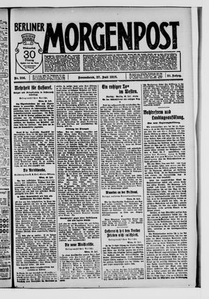 Berliner Morgenpost vom 27.07.1918