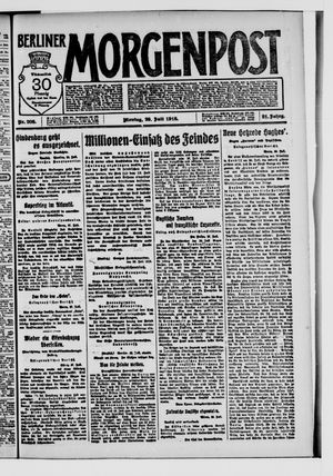 Berliner Morgenpost vom 29.07.1918