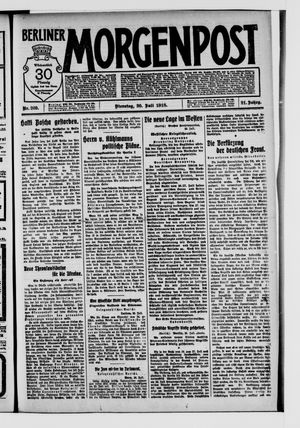 Berliner Morgenpost vom 30.07.1918