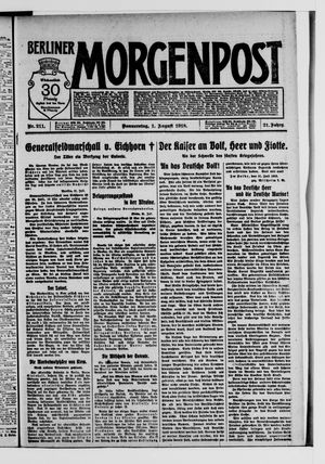 Berliner Morgenpost vom 01.08.1918