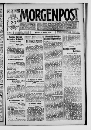 Berliner Morgenpost vom 04.08.1918