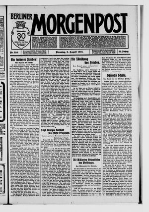 Berliner Morgenpost vom 06.08.1918