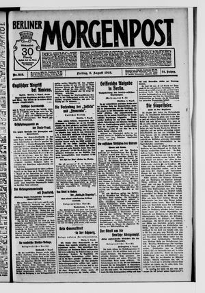 Berliner Morgenpost on Aug 9, 1918