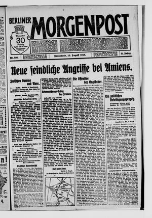 Berliner Morgenpost vom 10.08.1918