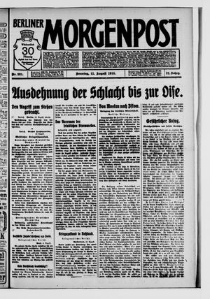 Berliner Morgenpost vom 11.08.1918