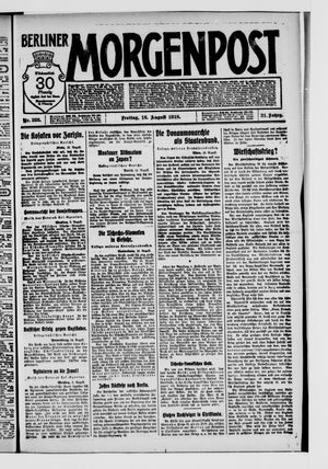 Berliner Morgenpost vom 16.08.1918