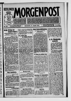 Berliner Morgenpost vom 17.08.1918