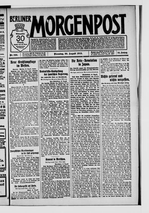 Berliner Morgenpost vom 20.08.1918