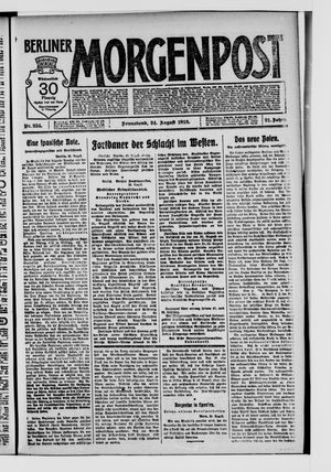 Berliner Morgenpost vom 24.08.1918