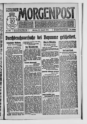 Berliner Morgenpost vom 26.08.1918