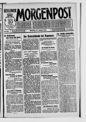 Berliner Morgenpost vom 27.08.1918