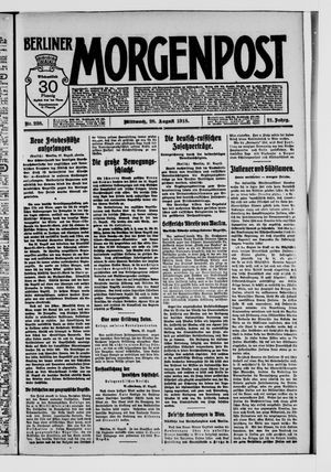 Berliner Morgenpost vom 28.08.1918