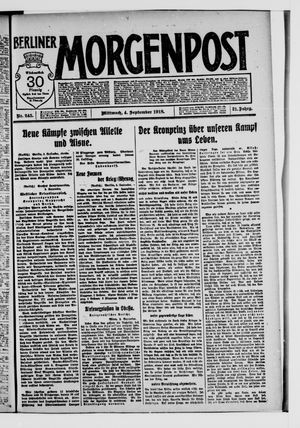 Berliner Morgenpost vom 04.09.1918