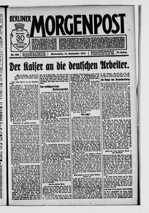 Berliner Morgenpost vom 12.09.1918