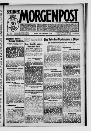 Berliner Morgenpost vom 13.09.1918