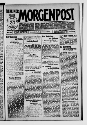 Berliner Morgenpost vom 21.09.1918