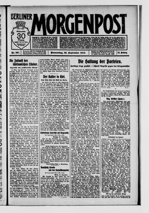 Berliner Morgenpost vom 26.09.1918