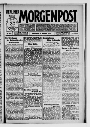 Berliner Morgenpost on Oct 5, 1918