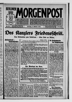 Berliner Morgenpost vom 06.10.1918