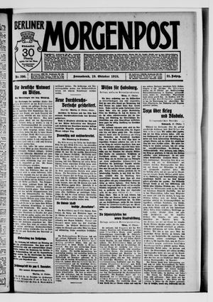 Berliner Morgenpost vom 19.10.1918