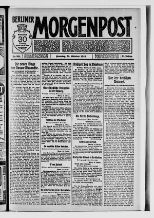 Berliner Morgenpost vom 20.10.1918