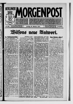 Berliner Morgenpost vom 25.10.1918