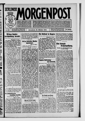 Berliner Morgenpost vom 26.10.1918