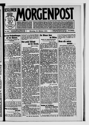 Berliner Morgenpost vom 29.10.1918