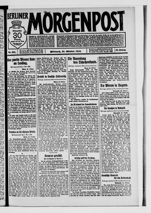 Berliner Morgenpost vom 30.10.1918