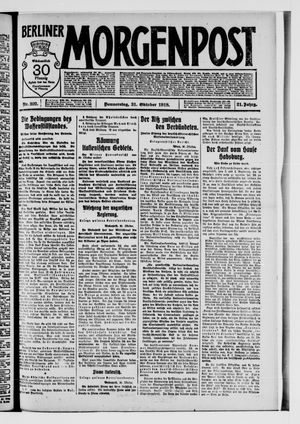 Berliner Morgenpost vom 31.10.1918
