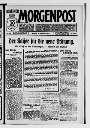 Berliner Morgenpost vom 03.11.1918