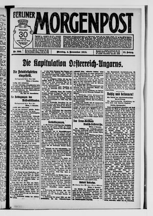 Berliner Morgenpost vom 04.11.1918