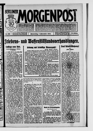 Berliner Morgenpost vom 07.11.1918