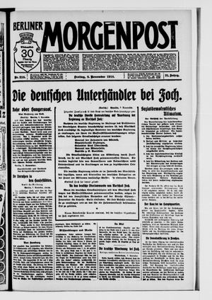 Berliner Morgenpost vom 08.11.1918